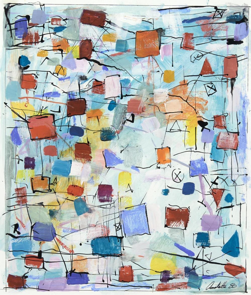 yvonne audette australian 1930 untitled gouache and ink on paper 26 5 x 22 5cm framed 44 x 44 5cm · Lawsons · 2025-09-07 Yvonne Audette comparable auction result: yvonne audette australian 1930 untitled gouache and ink on paper 26 5 x 22 5cm framed 44 x 44 5cm