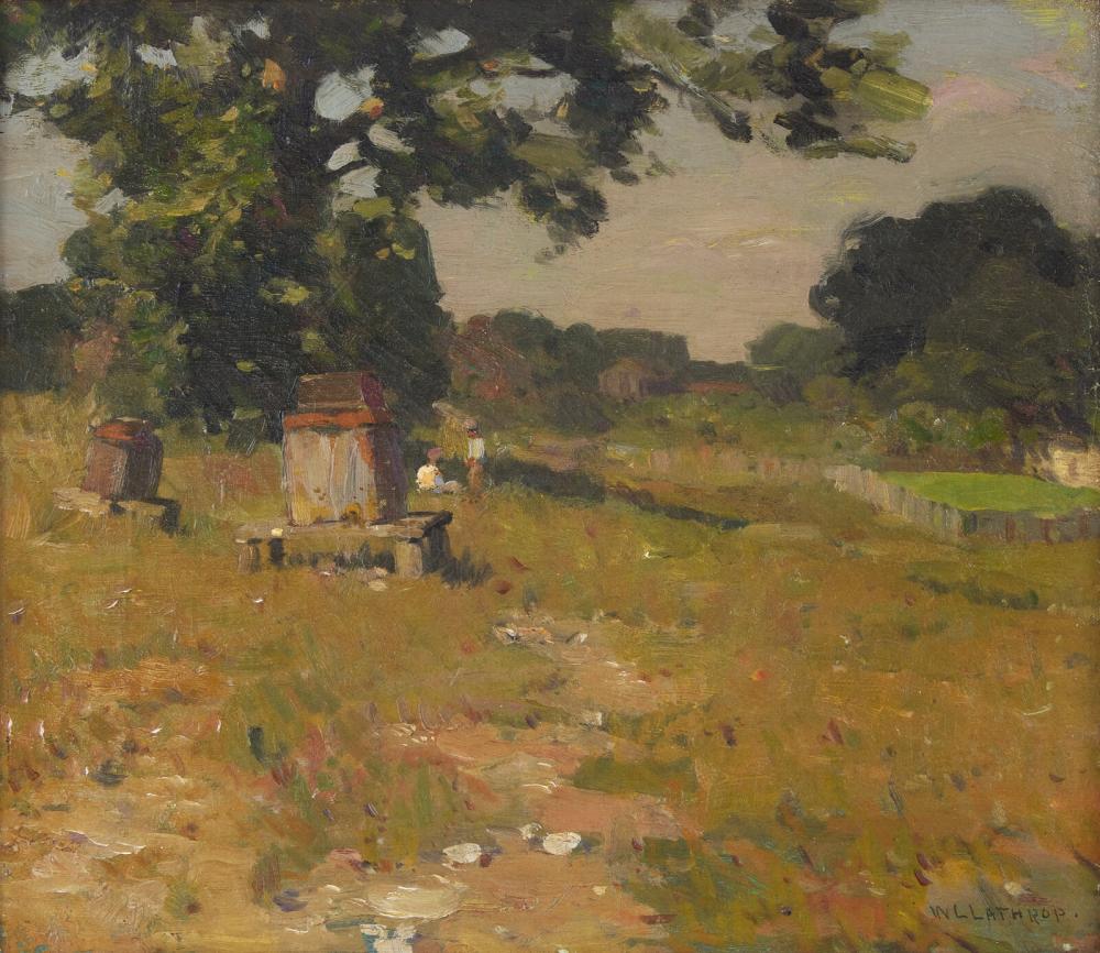 William Langson Lathrop comparable auction result: william langson lathrop american 1859 1938 beehives c 1930s