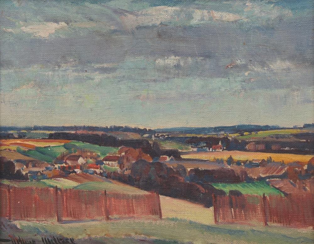 Arthur Meltzer comparable auction result: arthur meltzer american 1893 1989 beyond the snow fence
