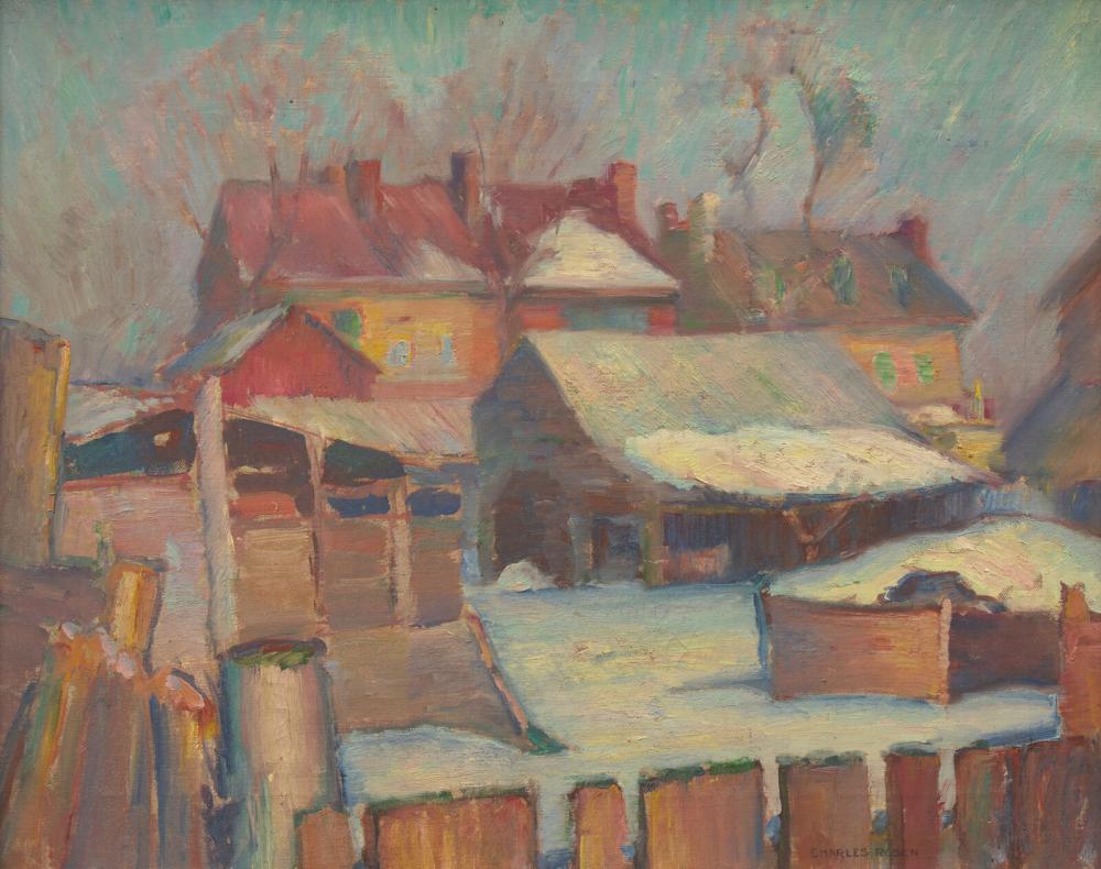 Charles Rosen comparable auction result: charles rosen american 1878 1950 untitled snowed in c 1918 20