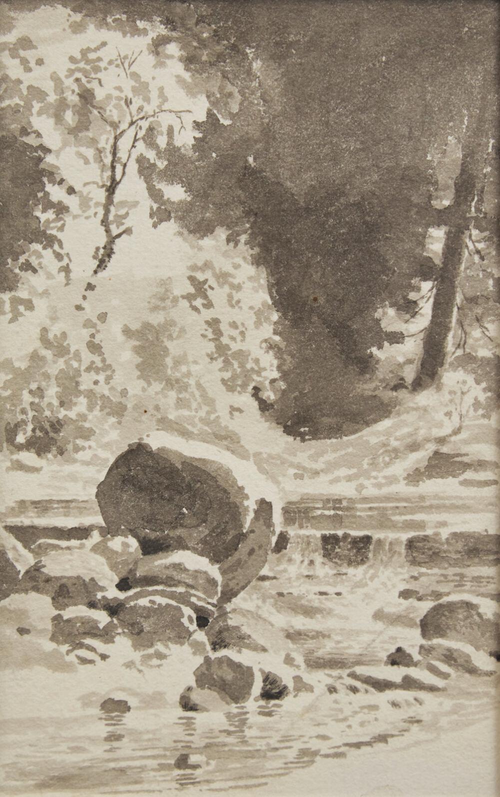 William Langson Lathrop comparable auction result: william langson lathrop american 1859 1938 stream bed with rocks