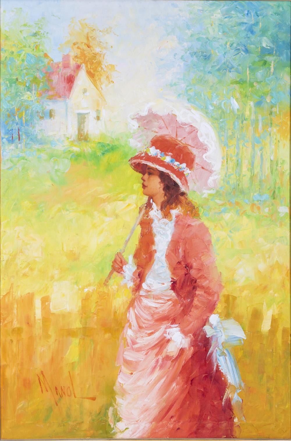 John A. Manol comparable auction result: john adamos manol greek b 1900 painting