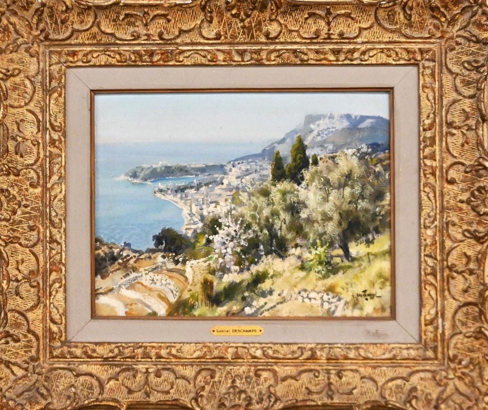 Gabriel Deschamps comparable auction result: gabriel deschamps monaco vu de la grande corniche