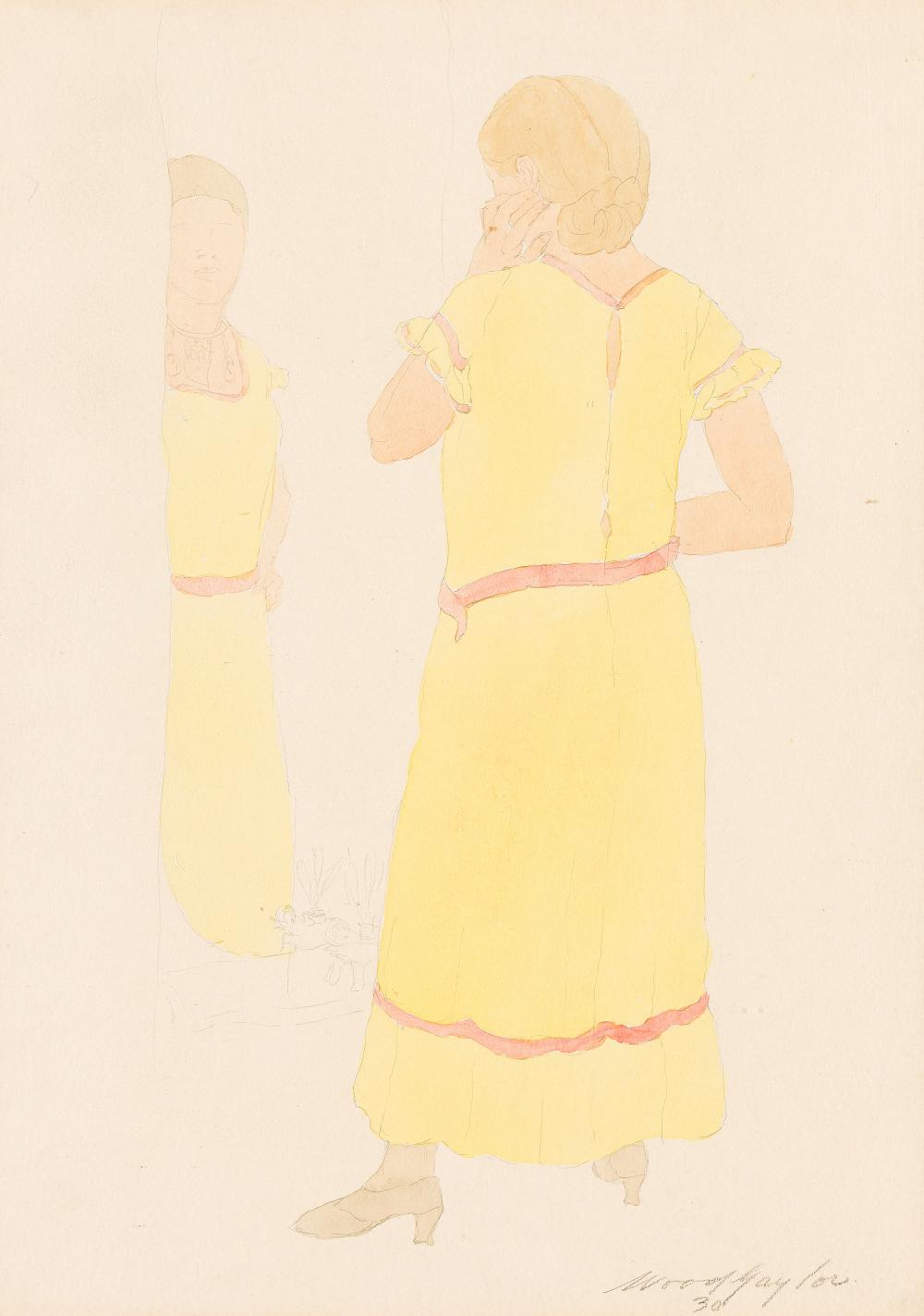 Wood Gaylor comparable auction result: wood gaylor 1883 1957 woman before a mirror 1930