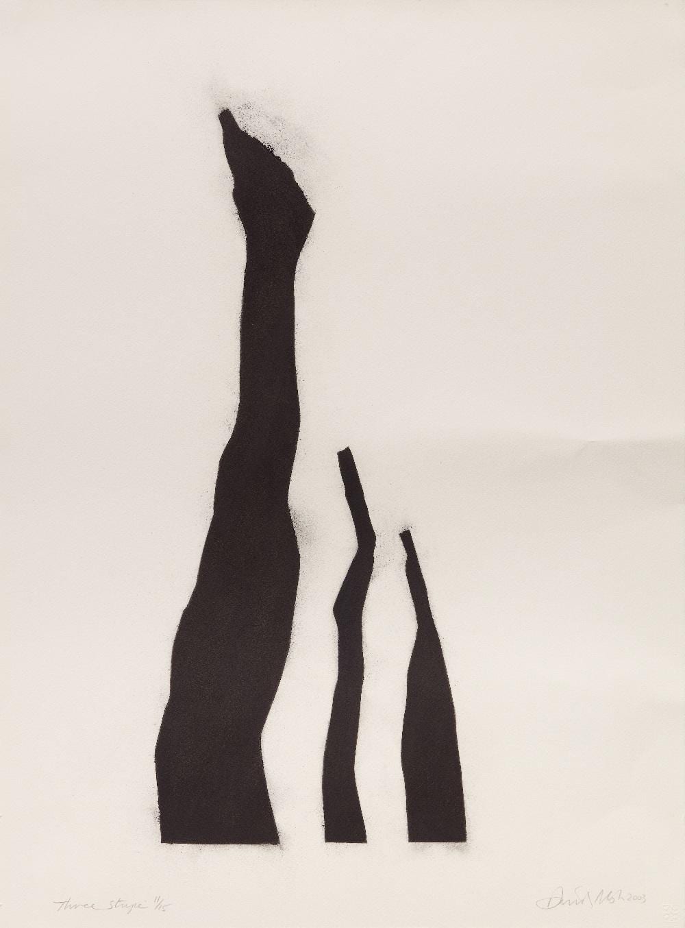 David Nash comparable auction result: david nash three stripe 2003