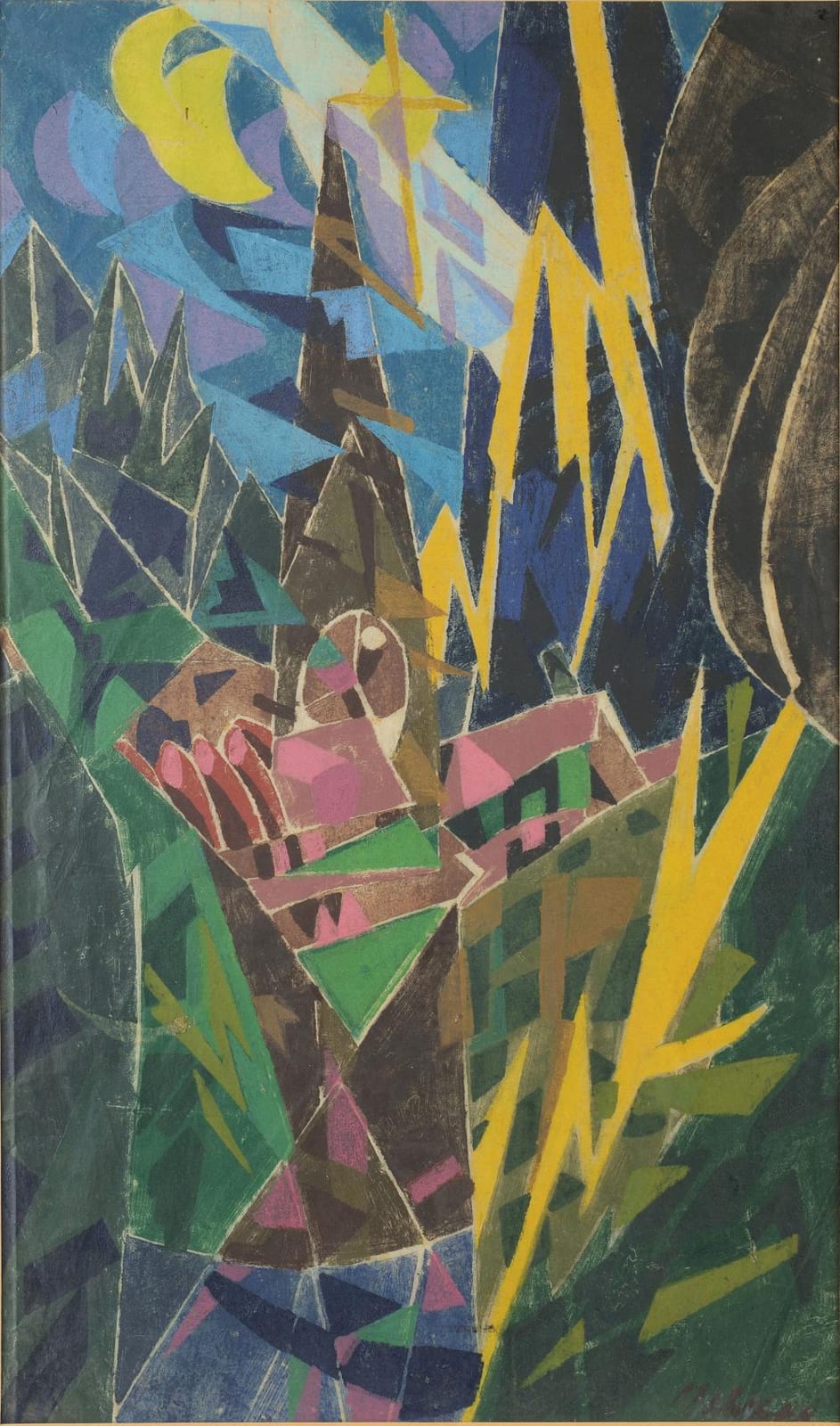 Moritz Melzer comparable auction result: moriz melzer gewitter ber mittelberg 1928