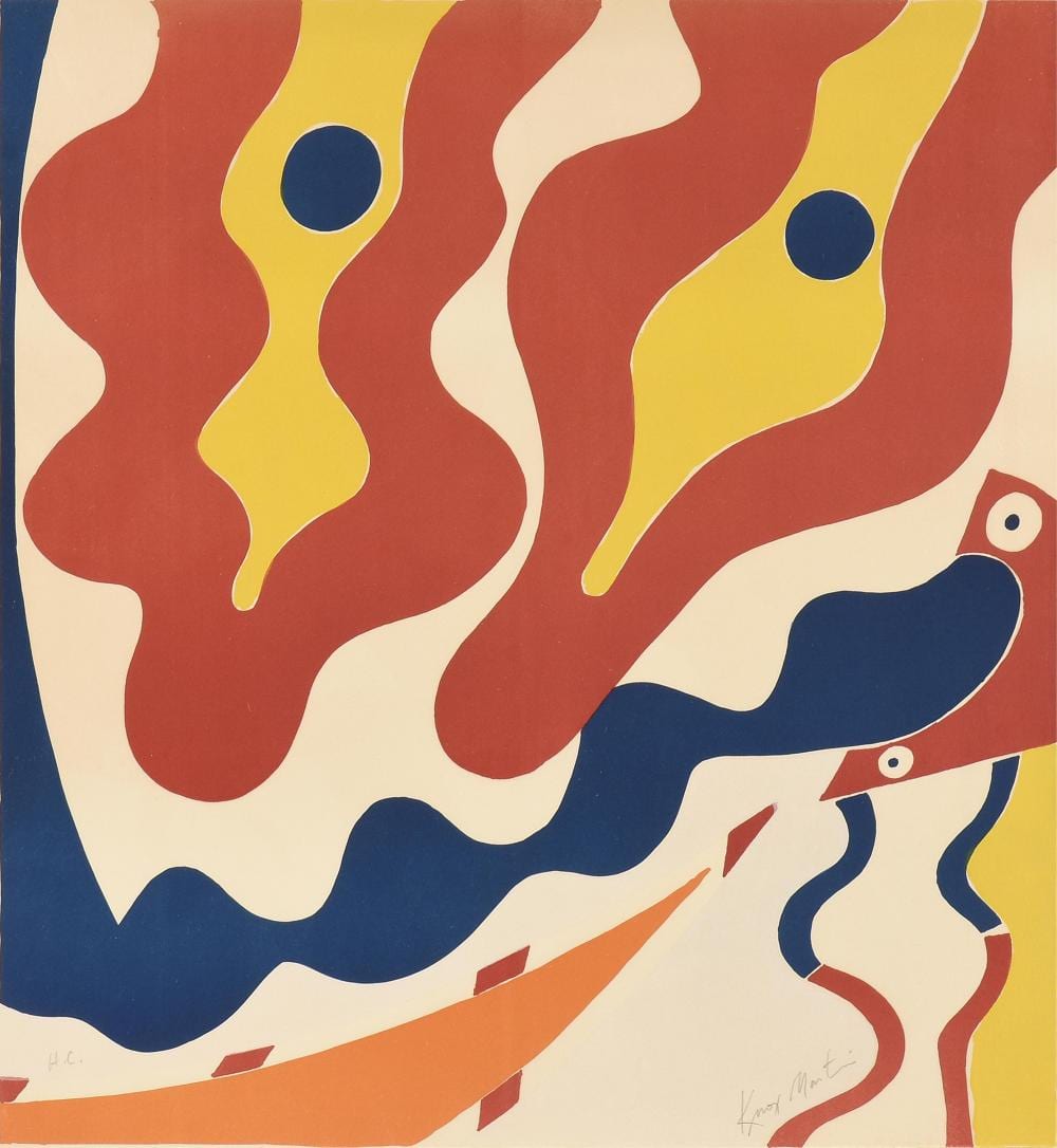 knox martin american 1923 2022 untitled with red yellow and blue 1970s 24 x 22 in 61 x 55 9 cm frame 27 x 25 in 68 6 x 63 5 cm · Simpson Galleries, LLC · 2025-09-13 Knox Martin comparable auction result: knox martin american 1923 2022 untitled with red yellow and blue 1970s 24 x 22 in 61 x 55 9 cm frame 27 x 25 in 68 6 x 63 5 cm