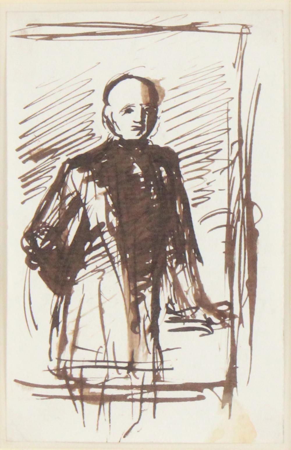 George Richmond comparable auction result: george richmond british 1809 1896 portrait of a man ink on paper