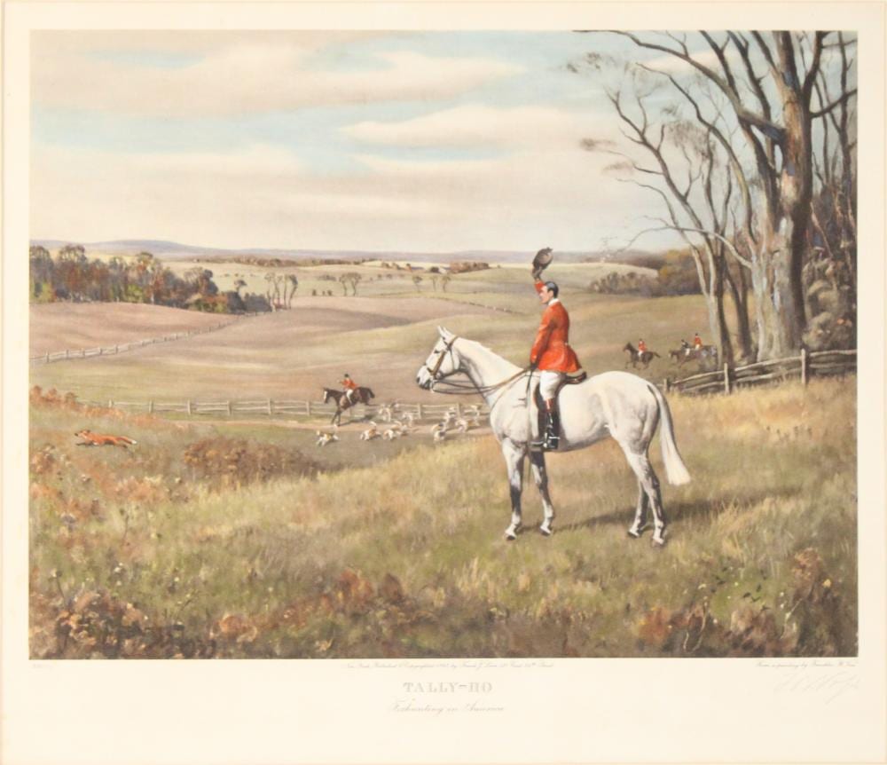Franklin Brooke Voss comparable auction result: franklin brooke voss 1880 1953 tally ho print