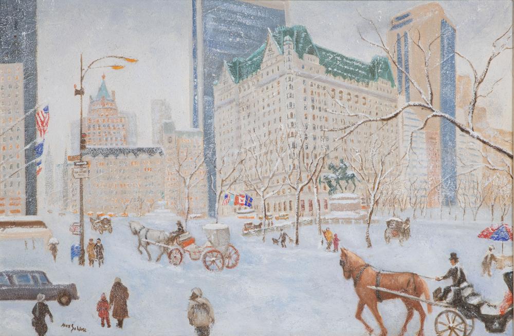alex schloss american 1921 2011 oil on board · Leonard Auction · 2025-09-16 Alex Schloss comparable auction result: alex schloss american 1921 2011 oil on board