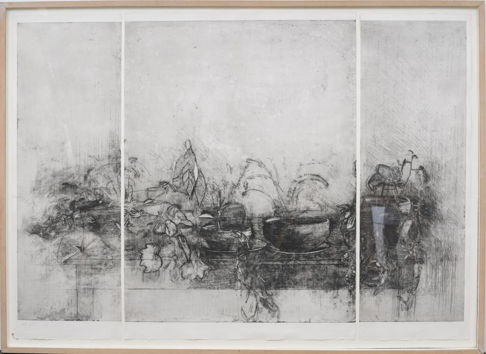 Ofer Lellouche comparable auction result: ofer lellouche b 1947 monumental vintage signed abstract print