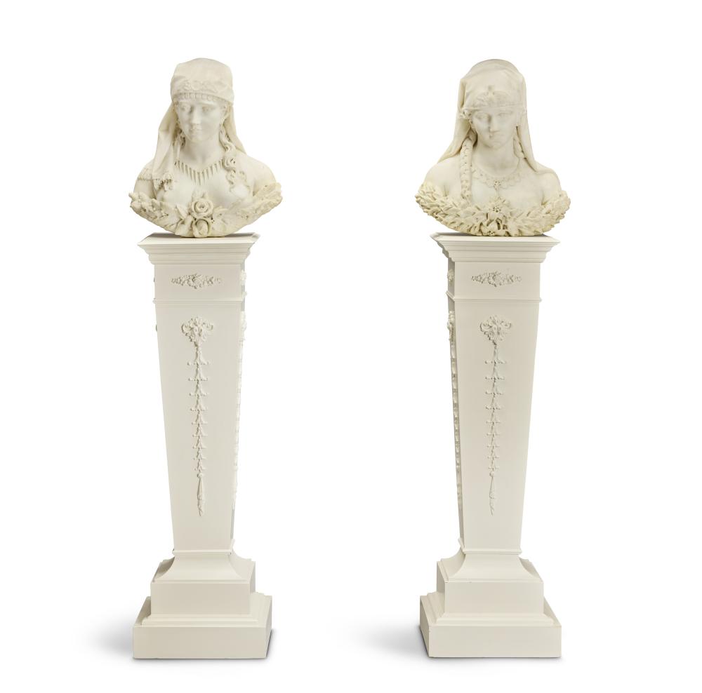 cesare lapini 1848 after 1890 a pair of italian 19th century carved marble busts of cleopatra and shulamite each signed c lapini firenze 1881 4 · Bonhams · 2025-09-11 Cesare Lapini comparable auction result: cesare lapini 1848 after 1890 a pair of italian 19th century carved marble busts of cleopatra and shulamite each signed c lapini firenze 1881 4