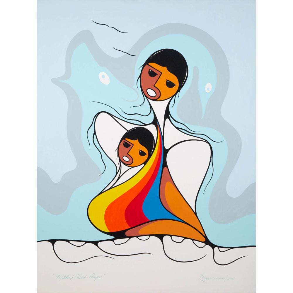 Clemence Wescoupe comparable auction result: clemence wescoupe 1951 2018 mother and child prayers 2001