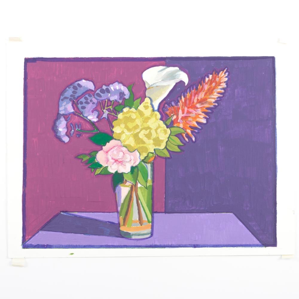 Janet Cooling comparable auction result: janet cooling 1951 2022 floral still life three works