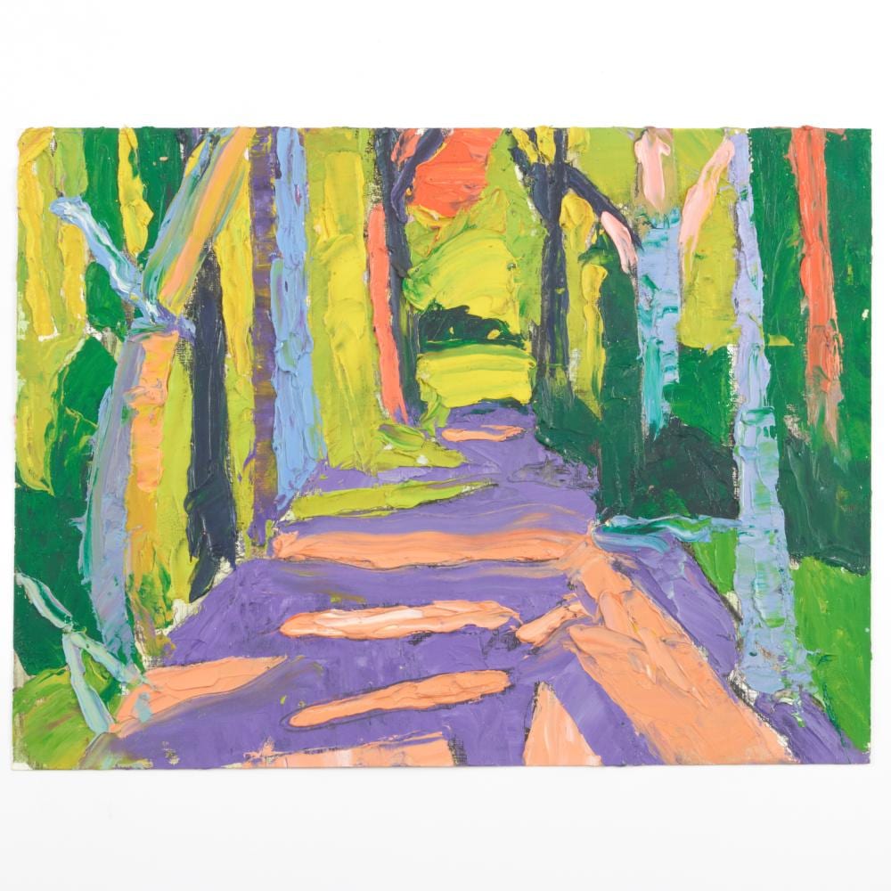 Janet Cooling comparable auction result: janet cooling 1951 2022 forest trail landscapes three works