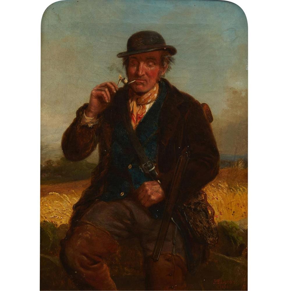 john templeton lucas british 1836 1880 portrait of a man smoking a pipe 1866 oil on canvas 35 5 x 25 5cm 55 x 45cm framed · Leonard Joel · 2025-09-15 John Templeton (1836) Lucas comparable auction result: john templeton lucas british 1836 1880 portrait of a man smoking a pipe 1866 oil on canvas 35 5 x 25 5cm 55 x 45cm framed