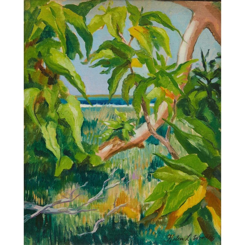 Helen Lempriere comparable auction result: helen lempriere 1907 1991 incoming tide 1949 oil on board 35 5 x 29cm 45 5 x 39cm framed