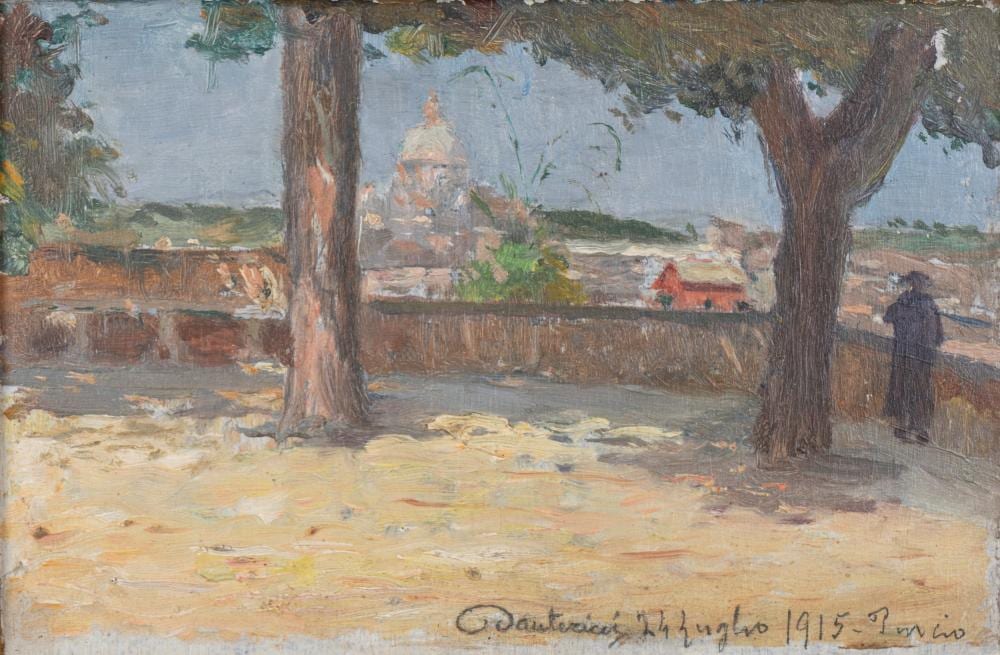Dante (1879) Ricci comparable auction result: dante ricci serra san quirico 1879 roma 1957 the pincio terrace in rome 1915