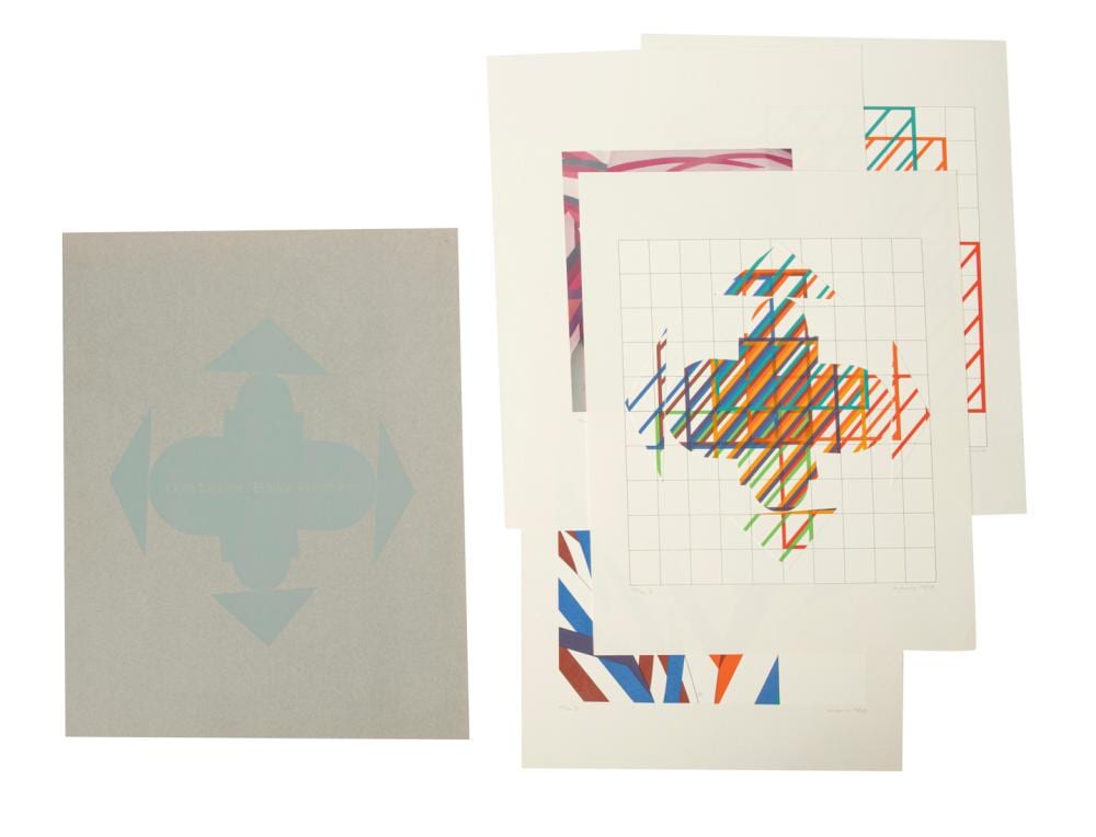 Dóra Maurer comparable auction result: d ra maurer hungarian 1937 raumbemalung displacements und quasibild room painting displacements and quasi image 1972 1982 1984