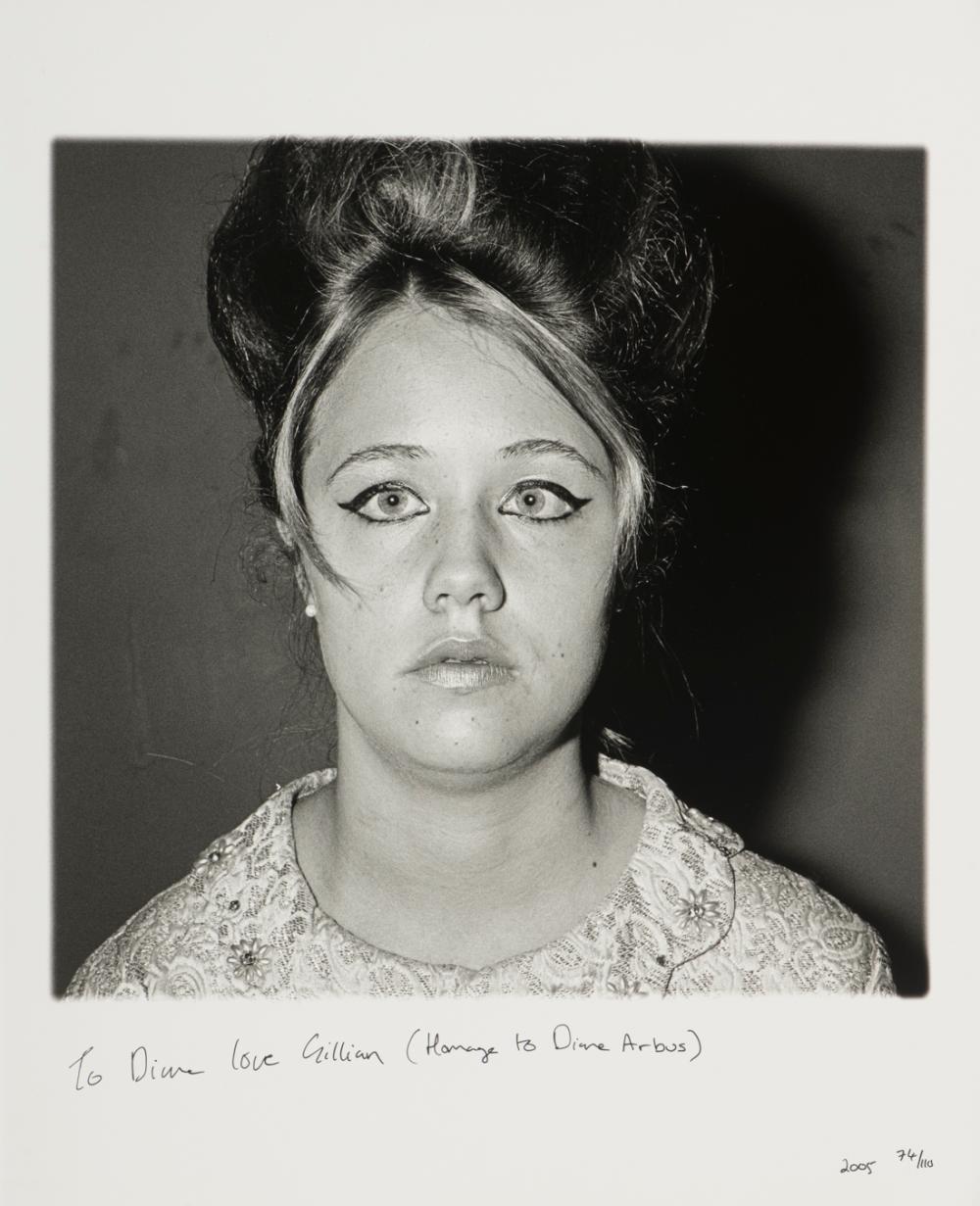 Gillian Wearing comparable auction result: gillian wearing british 1963 to diane love gillian homage to diane arbus 2005