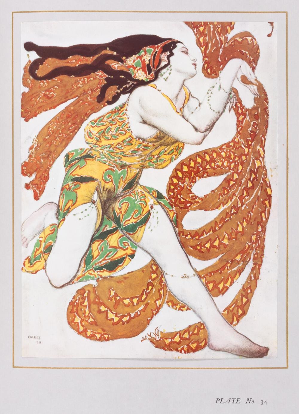 Alexandre Jean Noël comparable auction result: alexandre ars ne jean cocteau the decorative art of leon bakst first english edition 74 tipped in plates only 1913