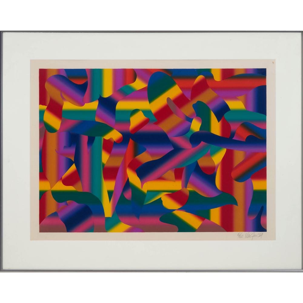 Gordon Rayner comparable auction result: gordon rayner canadian 1935 2010 rainbow abstract