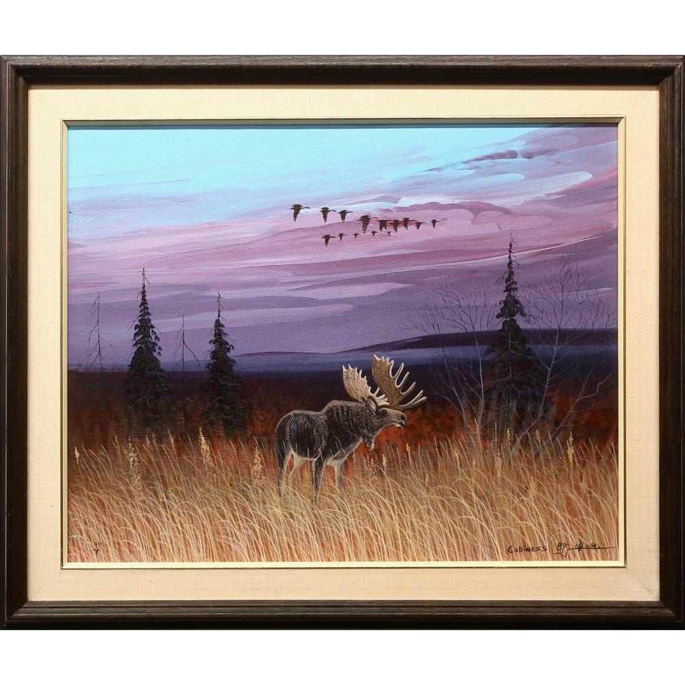 Eddy Cobiness comparable auction result: eddy cobiness 1933 1996 anishinaabe ojibwe untitled bull moose