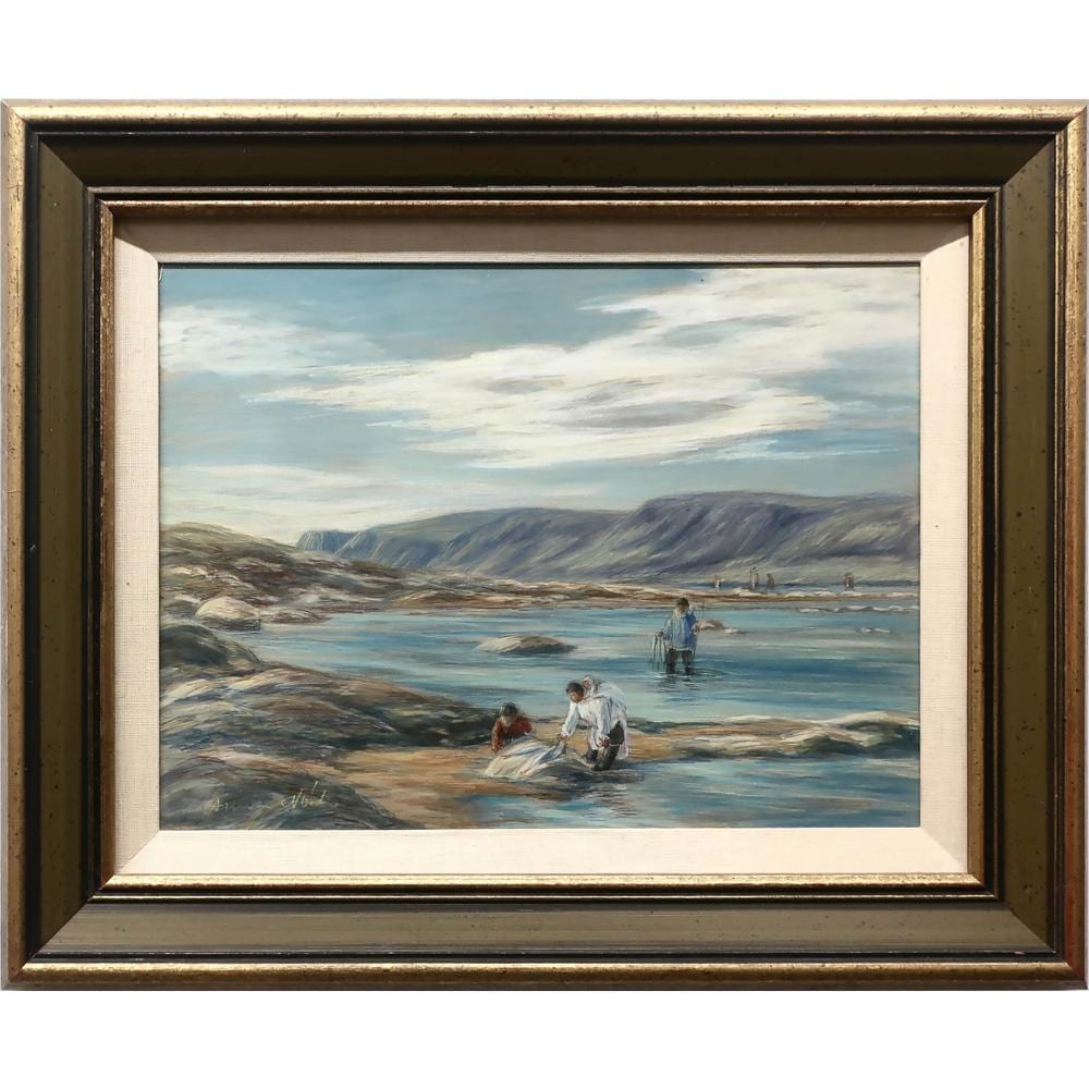 Anna T. Noeh comparable auction result: anna t noeh canadian 1926 2016 eskimos fishing