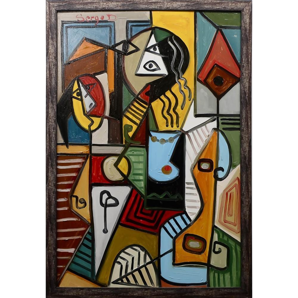Serge Deherian comparable auction result: serge deherian canadian b 1955 mother and child