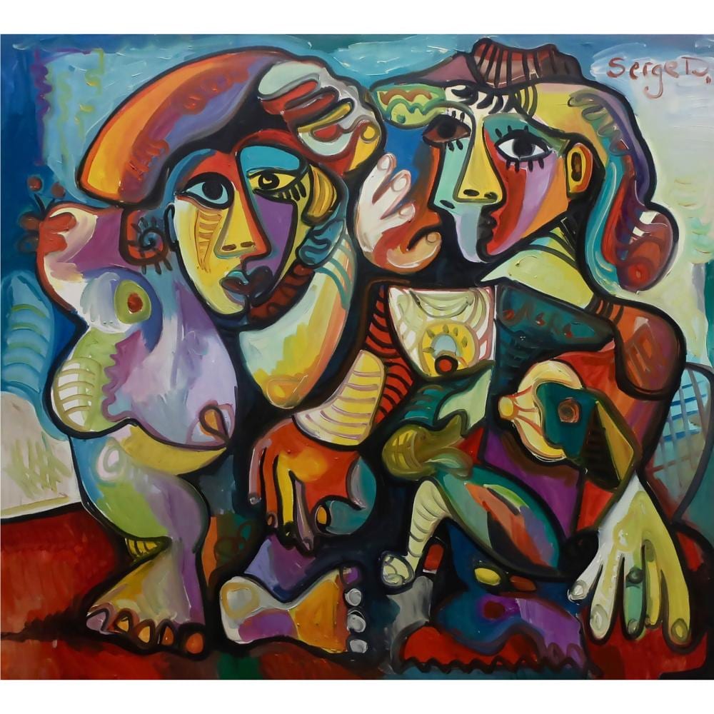 Serge Deherian comparable auction result: serge deherian canadian b 1955 women of algiers
