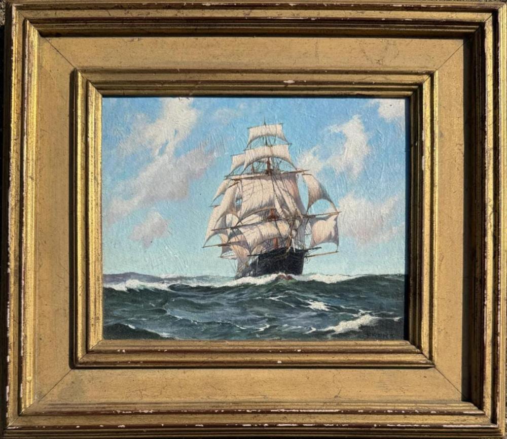 Frans van Damme comparable auction result: frans o b sailing ship