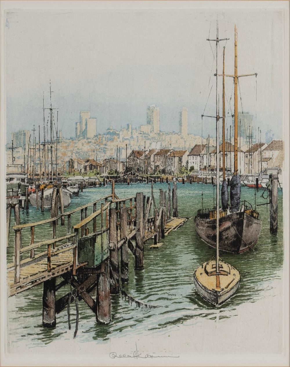 robert kasimir austrian 1914 2002 etching · Selkirk Auctioneers & Appraisers · 2025-09-12 Robert Kasimir comparable auction result: robert kasimir austrian 1914 2002 etching