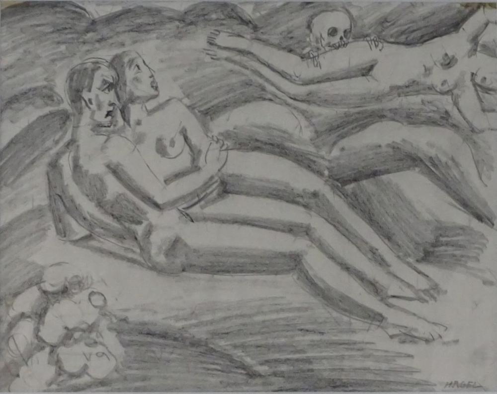 Alfred Hagel comparable auction result: alfred hagel 1885 1945 pencil paper