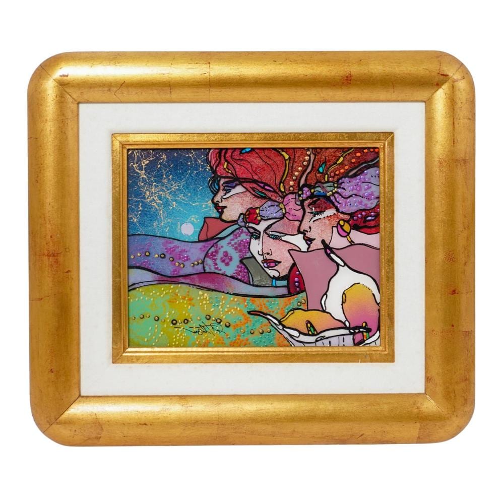Ned Moulton comparable auction result: ned moulton american b 1937 reverse glass painting