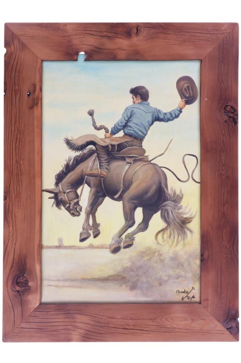 Charlie Dye comparable auction result: charlie dye 1906 1972 original oil on canvas