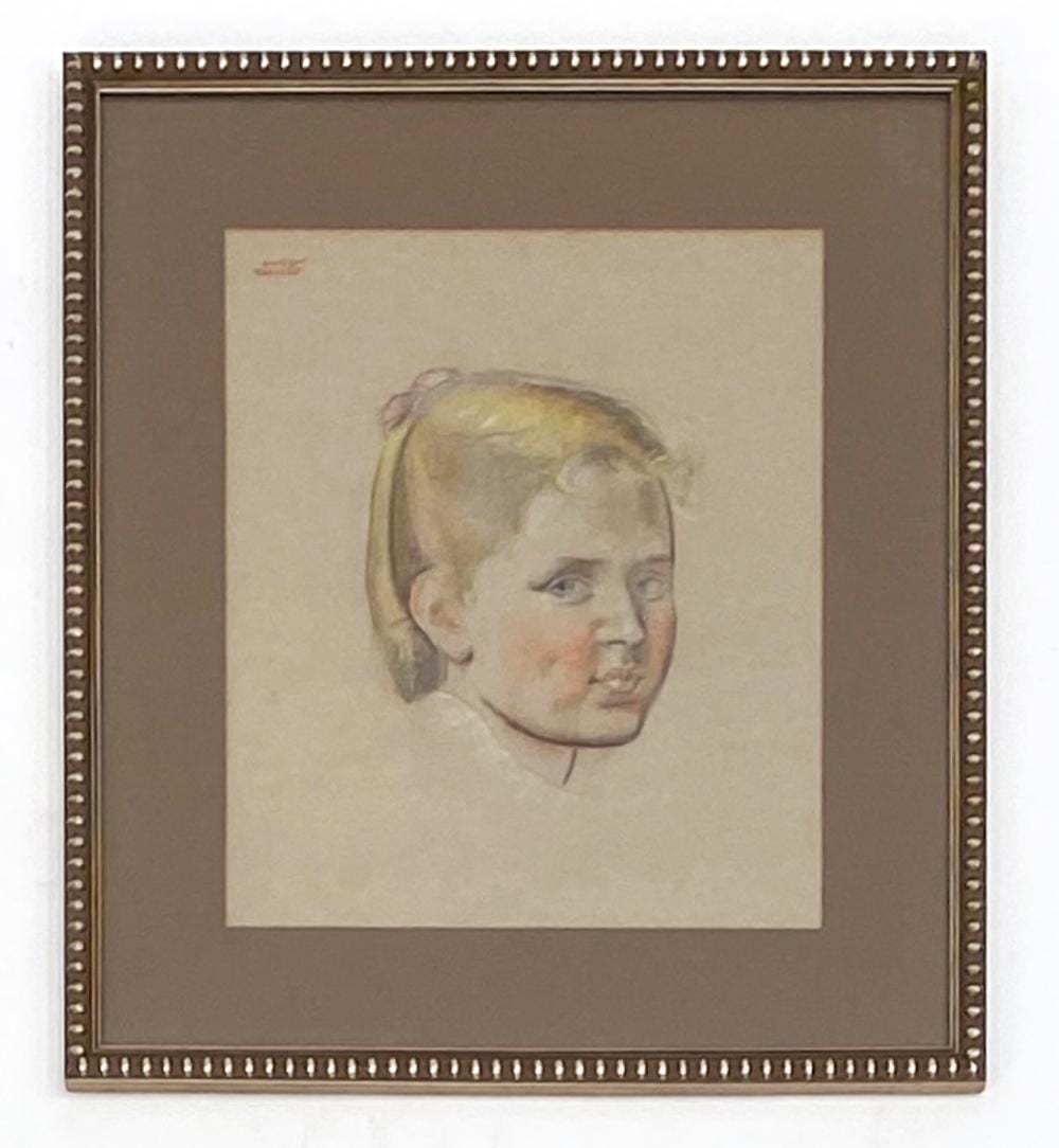 Hugo Gellert comparable auction result: hugo gellert 1892 1985 pastel portrait