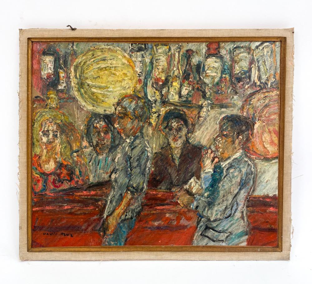 david azuz 1942 2014 expressionist o c · Westport Auction · 2025-09-11 David Azuz comparable auction result: david azuz 1942 2014 expressionist o c