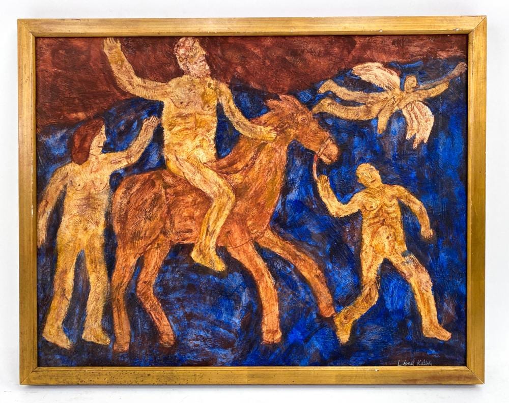 Lionel Kalish comparable auction result: lionel kalish 1931 2022 expressionist 1961 o c