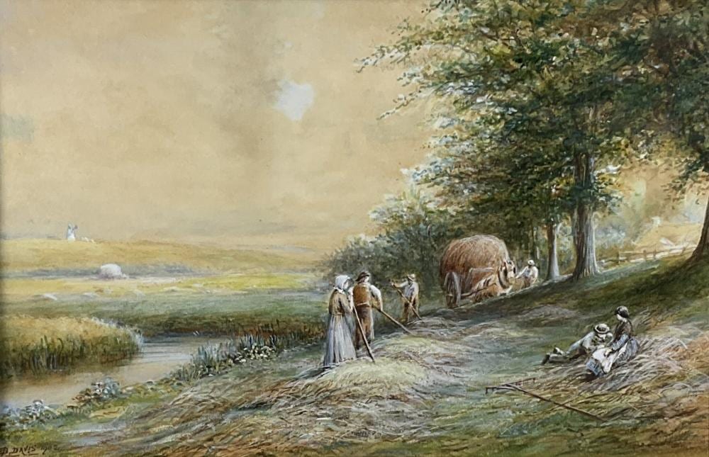 b davis watercolor on paper · EJ'S Auction & Appraisal · 2025-09-06 Benjamin Davis comparable auction result: b davis watercolor on paper