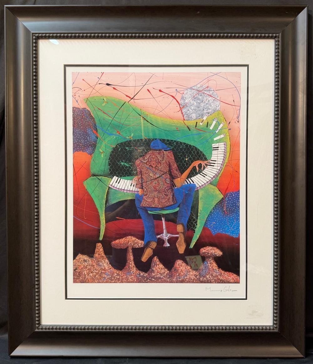 Marcus Glenn comparable auction result: marcus glenn 1968 seriolithograph titled keys to the soul with coa 28in x 33in 71cm x 84cm