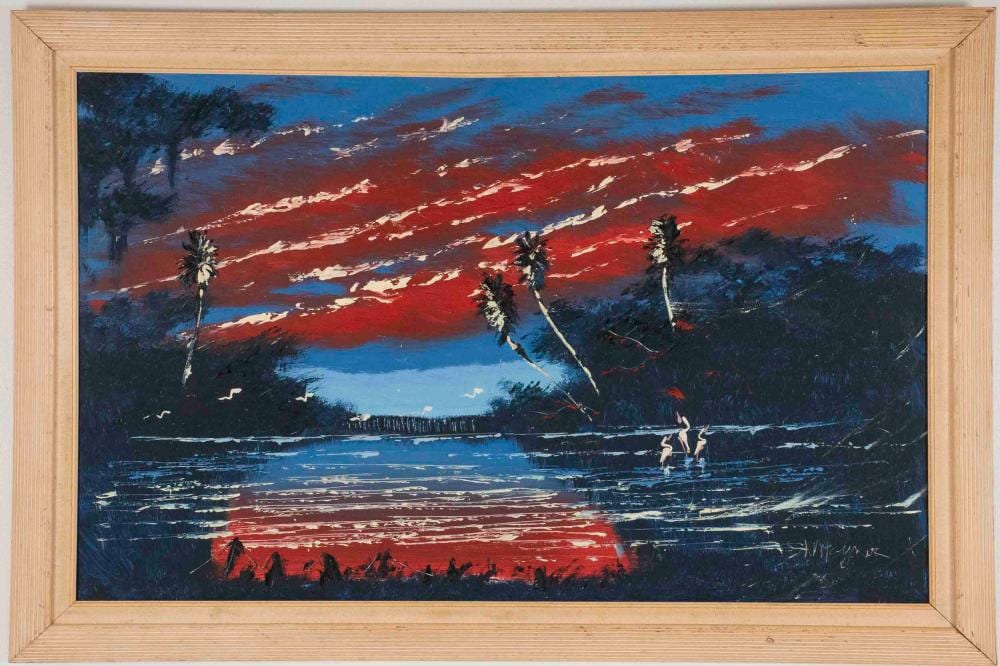 John Maynor comparable auction result: john maynor florida highwaymen painting