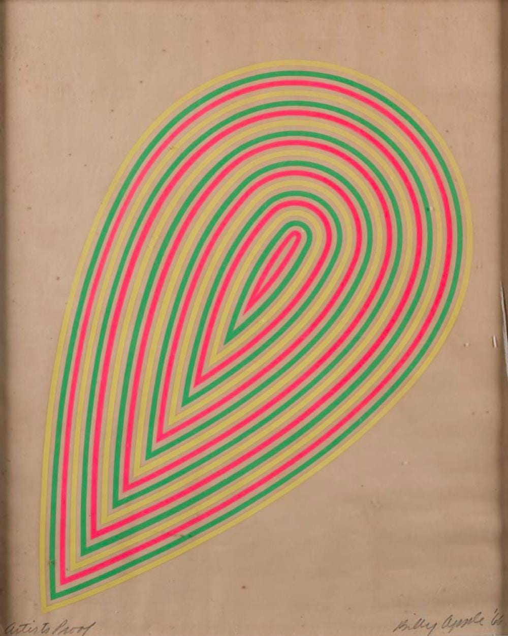 Billy Apple comparable auction result: billy apple auckland 1935 untitled