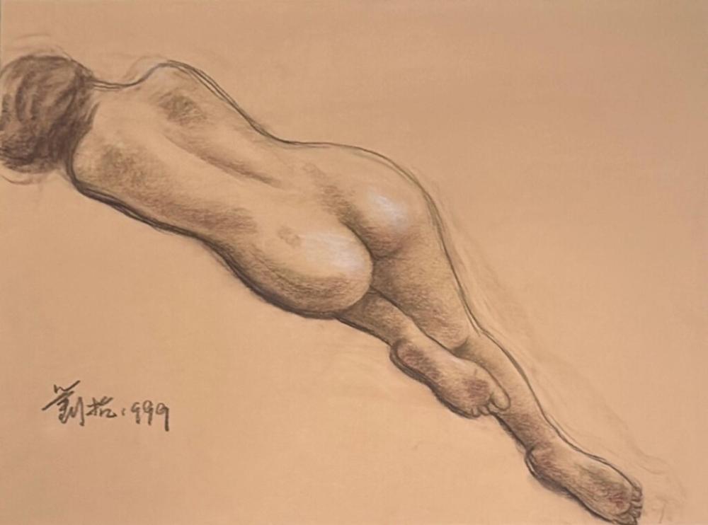 Kang Liu comparable auction result: liu kang reclining nude