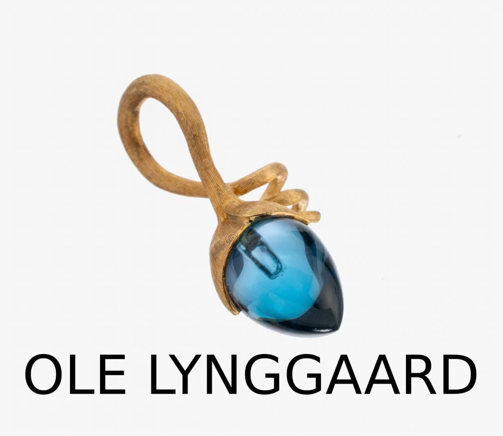 Ole Lynggaard comparable auction result: 18 kt gold ole lynggaard topaz pendant