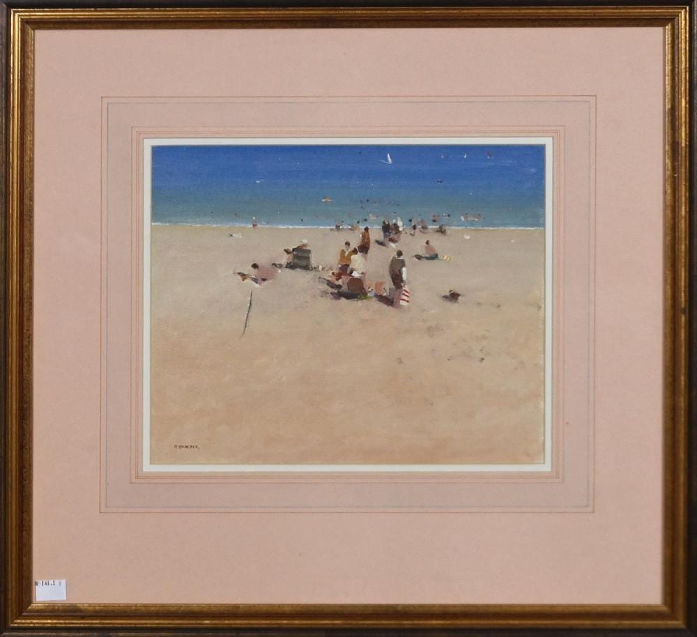 John McQualter comparable auction result: john mcqualter the running dog beach at sorrento 1988