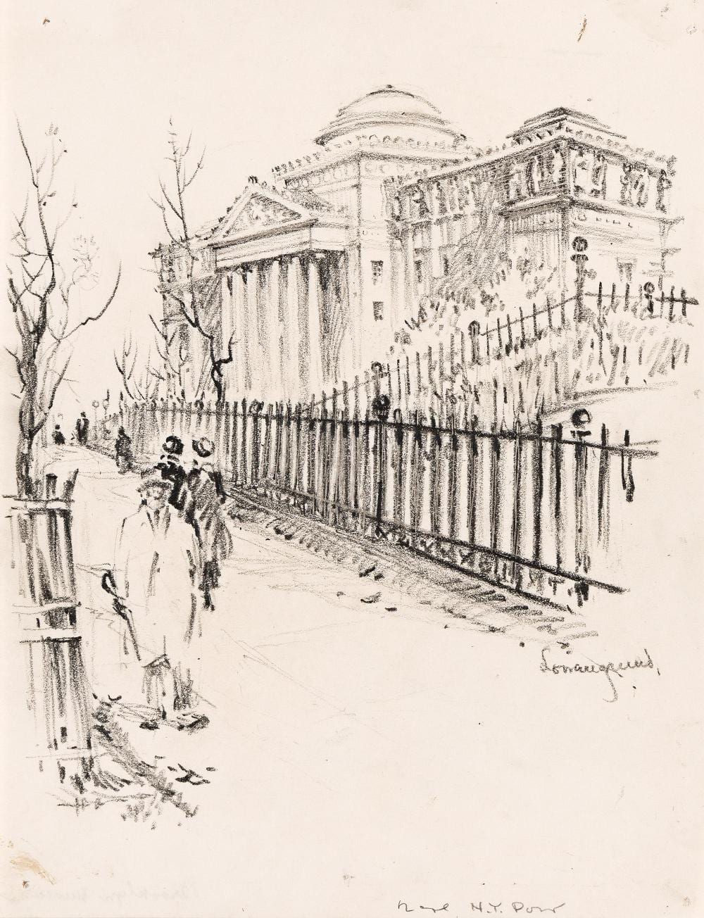 Margaret Lowengrund comparable auction result: margaret lowengrund three works on paper circa 1920s