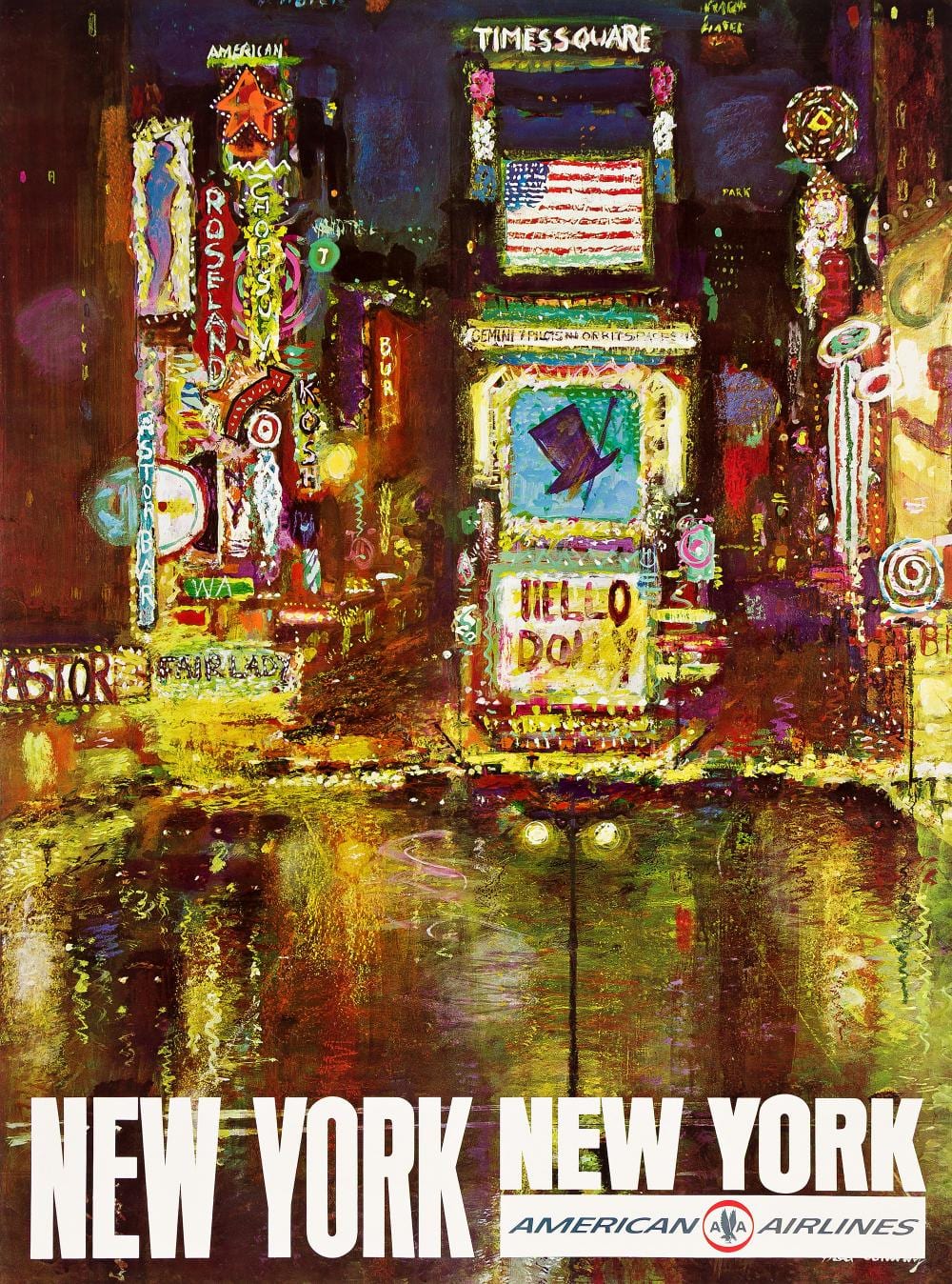 fred conway new york new york american airlines offset lithograph poster circa 1965 · Swann Auction Galleries · 2025-09-25 Fred Conway comparable auction result: fred conway new york new york american airlines offset lithograph poster circa 1965