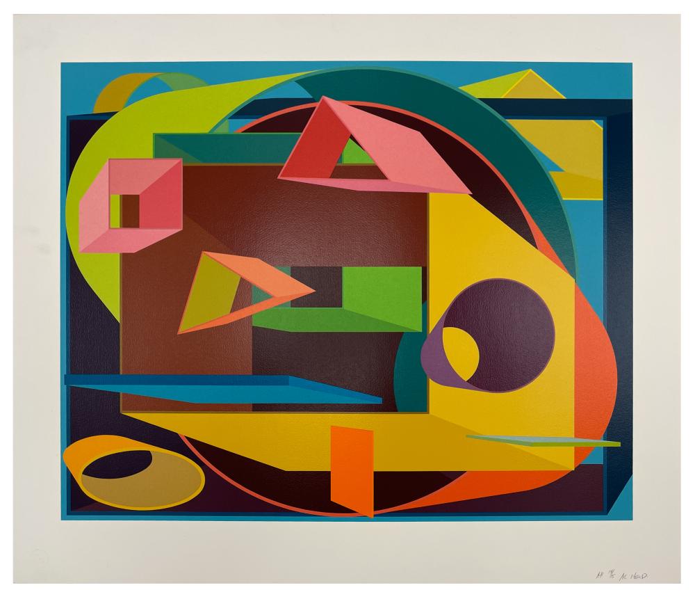Al Held comparable auction result: al held scholes ii screenprint on paper