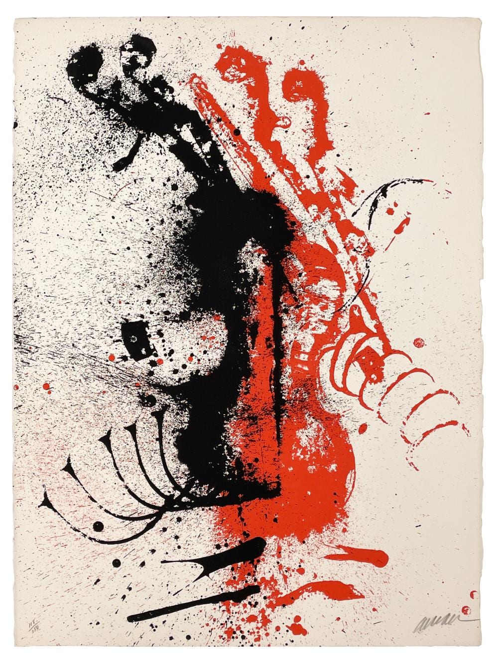 Pierre Arman comparable auction result: arman violent violins serigraph