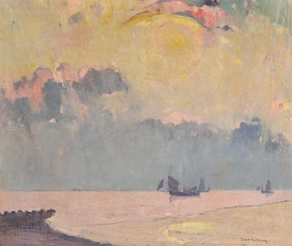 John Michaux comparable auction result: john michaux 1876 1956 oil on canvas atmosph re paisible signed